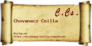 Chovanecz Csilla névjegykártya